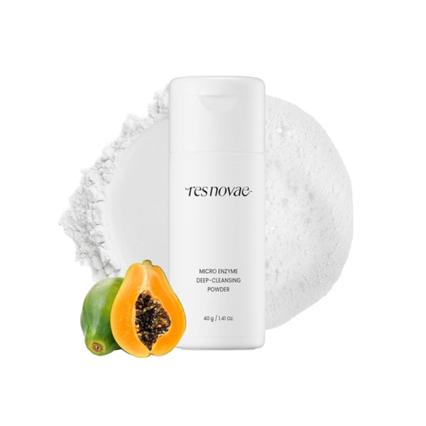Micro Enzyme Cleansing Powder – Gentle Daily Facial Cleanser with Natural Enzymes for Blackheads, Whiteheads, Pore Care & Exfoliation – Low pH, Non-Irritating, 40g (1.41 oz)
