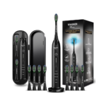 Wagner Stern Ultrasonic Whitening Toothbrush with Pressure Sensor 5 Brushing Modes, 4 Intensity Levels, 8 Brush Heads, Smart Timer & Travel Case