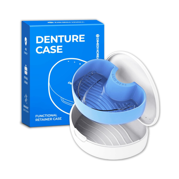 Denture Storage Case – Hygienic & Protective Denture Bath Cup | Travel-Friendly Retainer Container for Invisalign, Mouth Guards & Braces | Portable, Durable & Easy to Use