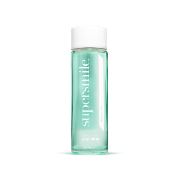 Supersmile Oral Rinse Mouthwash Clinically Formulated Mint Flavor, Sugar-Free Dental Rinse – Fresh Breath, Anti-Germicidal, Alcohol-Free (16 fl oz)