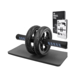 Convertible Ab Wheel Roller – Dual-Mode Abs & Core Exercise Wheel with Knee Pad, Cushioned Handles, and Double/Single Wheel Setup for Home or Gym