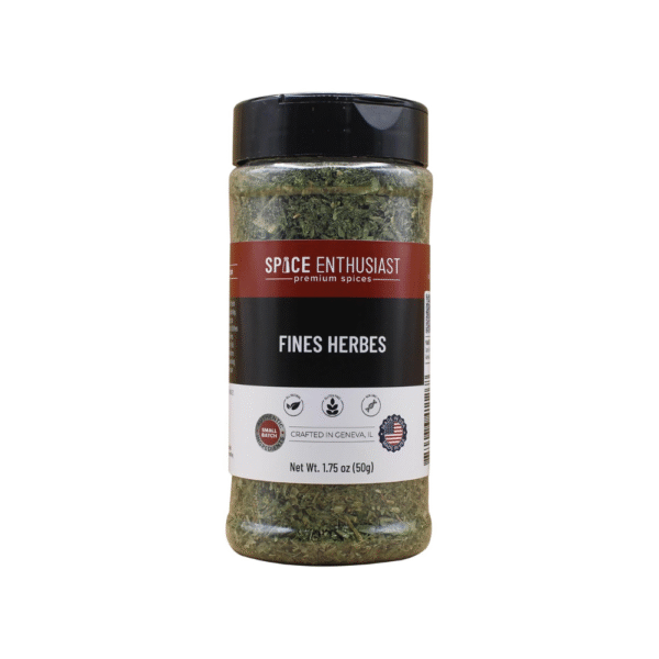 Spice Enthusiast Fines Herbes 1.75 oz – Classic French Herb Blend with Chervil, Tarragon, Parsley & Chives, All Natural, Non-GMO, Gluten Free
