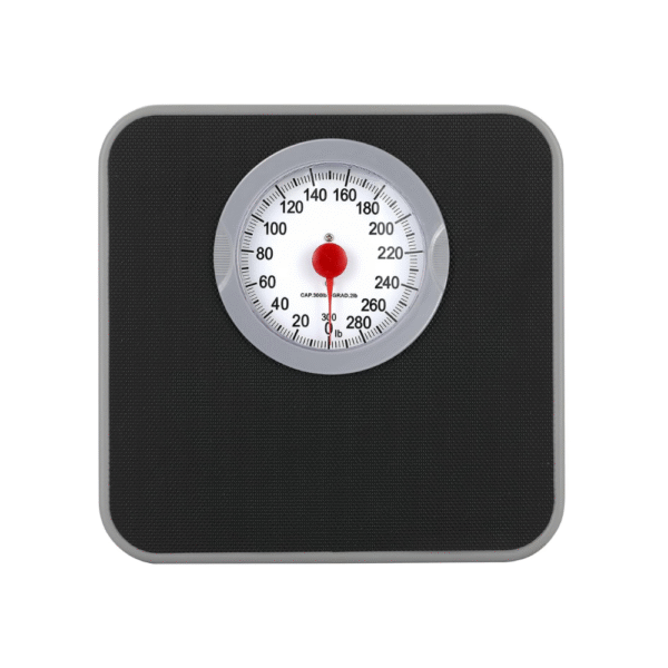 Analog Scale for Body Weight, Mechanical Bathroom Scale, 300lb Analog Weight Scale, Dial Scale with Wider and Thicker Anti-Slip Platform, Simple Calibration, No Battery Required